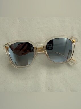 KREWE Prytania Clear Frame Sunglasses Retail $235